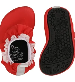 Vanilla Copenhagen Badesko - Berry m. Flæser