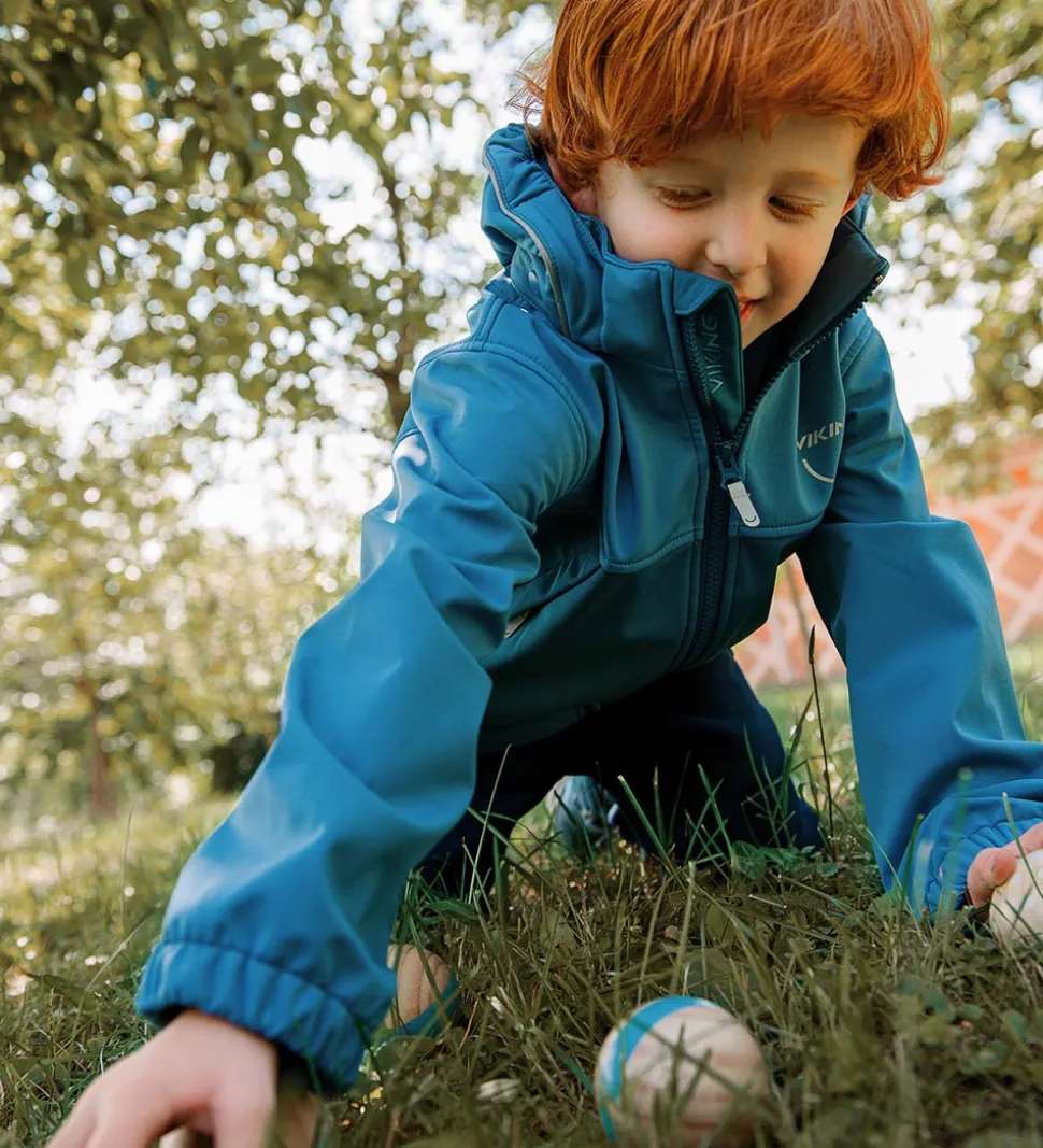 Viking Softshelljakke m. Fleece - Play - Denim