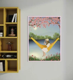 Vissevasse Billederamme - Træ - 50x70 cm - Rosa