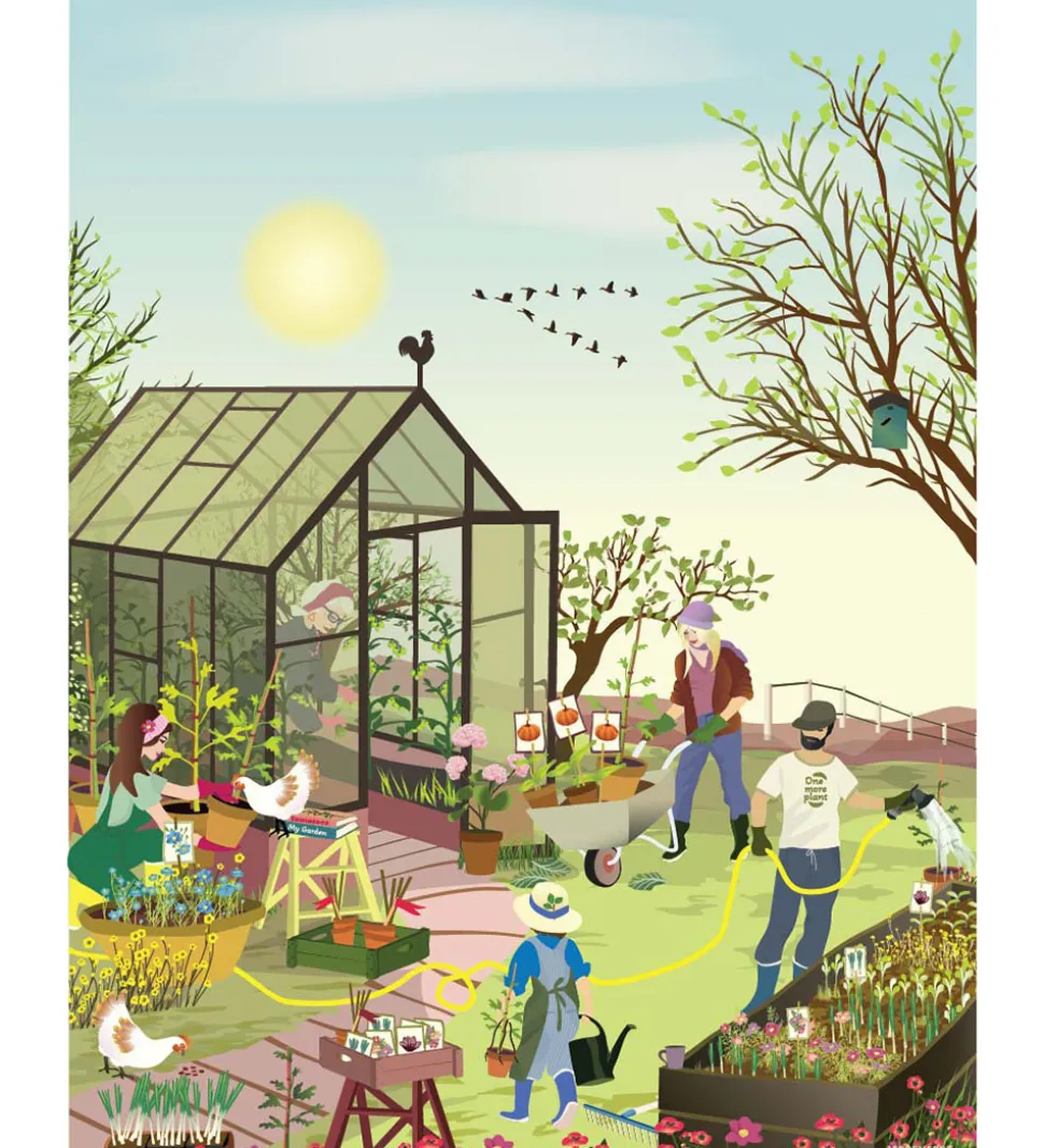 Vissevasse Kort - 15x21 cm - Forårsfølelse