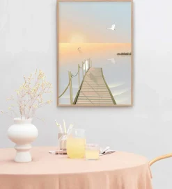 Vissevasse Plakat - 50x70 cm - Bathing Bridge