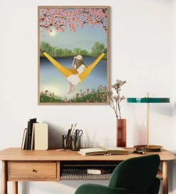 Vissevasse Plakat - 50x70 cm - The Yellow Hammock