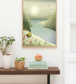 Vissevasse Plakat - 30x40 cm - Mountains