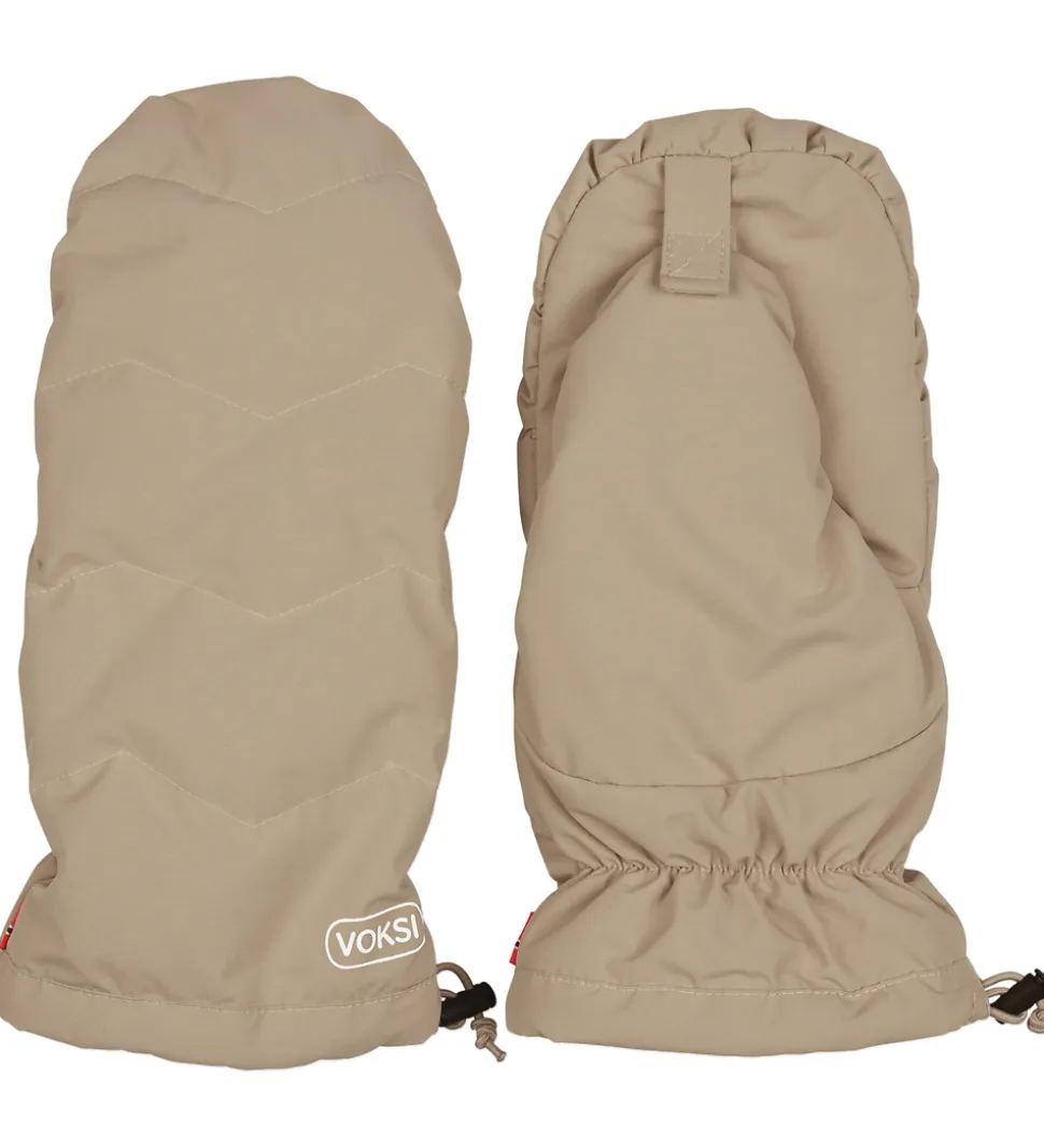 Voksi Barnevognshandsker - Dark Sand/Light Grey