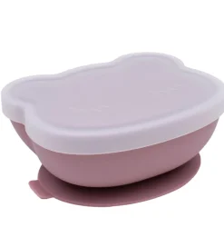 We Might Be Tiny Skål m. Sugekop - Silikone - Dusty Rose