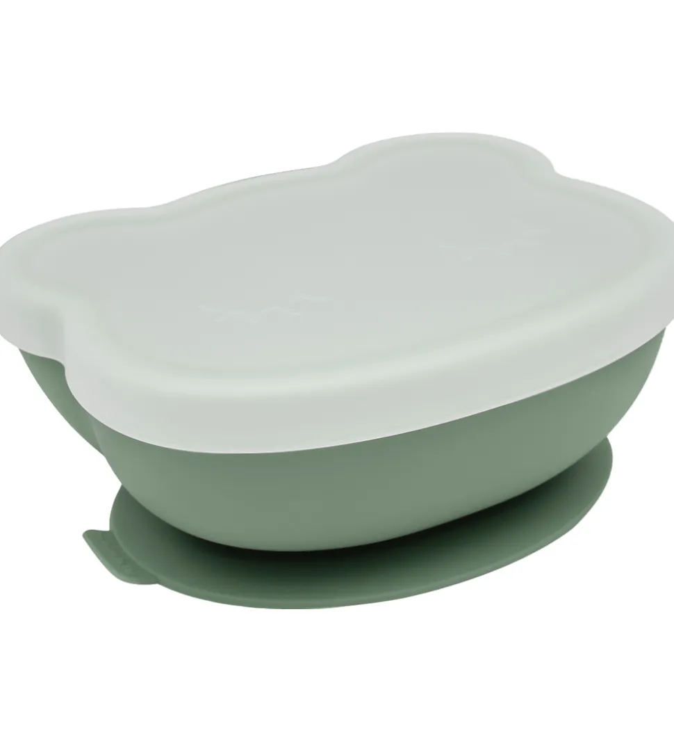 We Might Be Tiny Skål m. Sugekop - Silikone - Sage