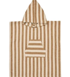 Wheat Badeponcho - Lille - Frotté - Cappucino Stripe