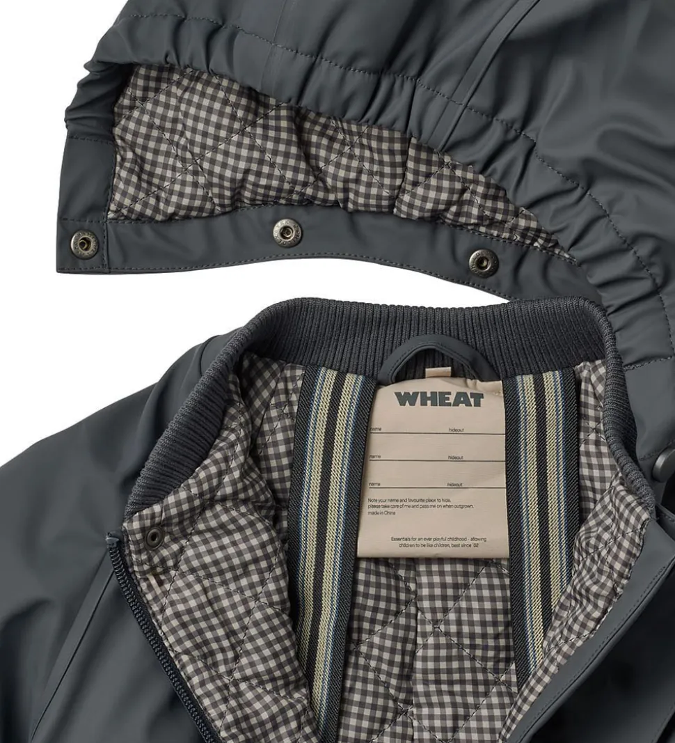 Wheat Regndragt m. Termo - PU - Aiko - Greyblue