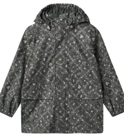 Wheat Regnjakke - PU - Ollo - Forest Lake Checked Flowers