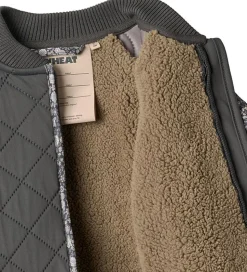 Wheat Termojakke - Ellas - Black Sea m. Blomster