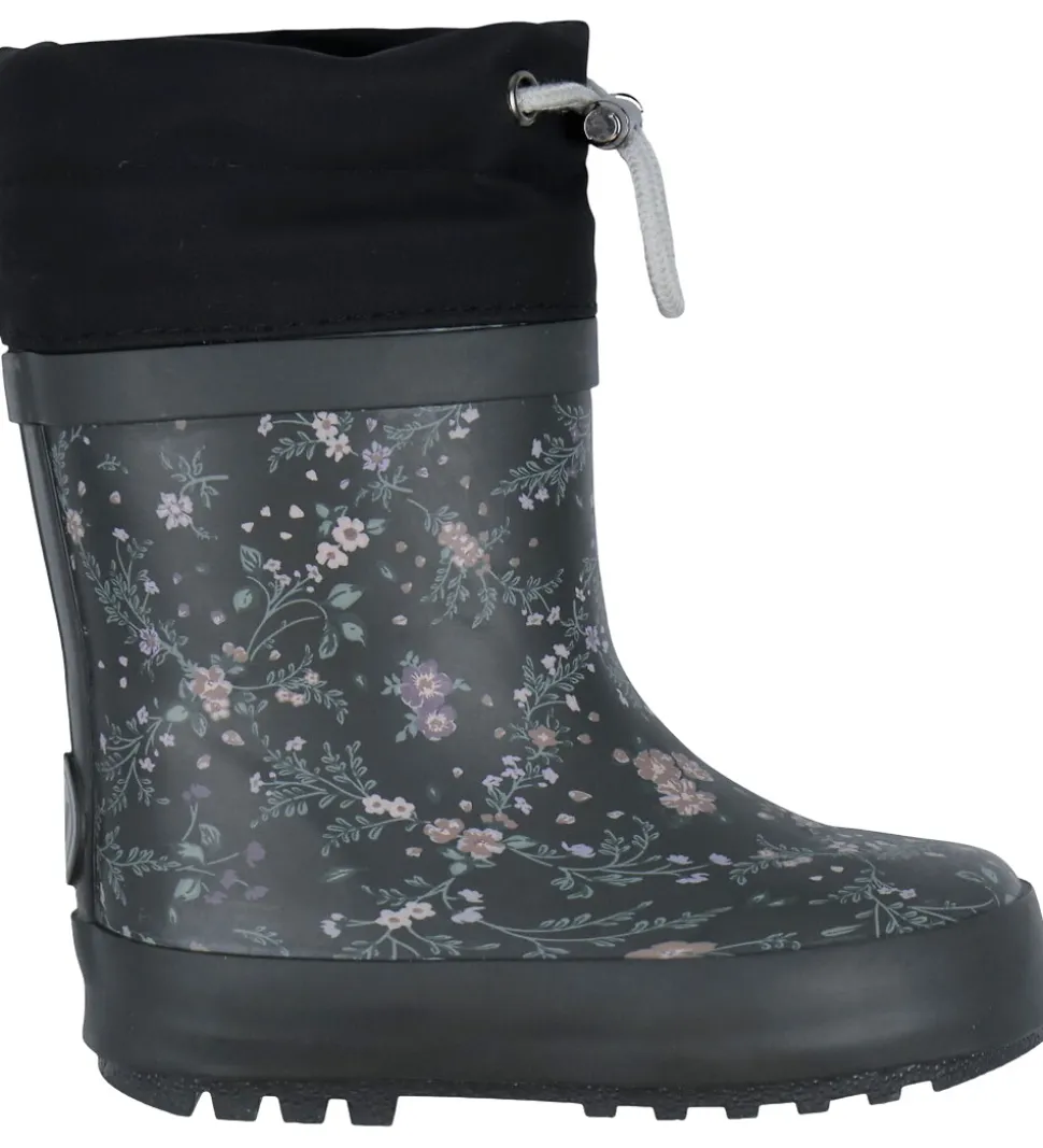 Wheat Termostøvler - Rubber - Forest Lake Checked Flowers