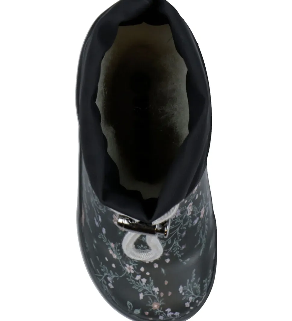 Wheat Termostøvler - Rubber - Forest Lake Checked Flowers