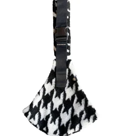 Wildride Bæresele - Teddy Houndstooth - Hvid/Black Pied de poule